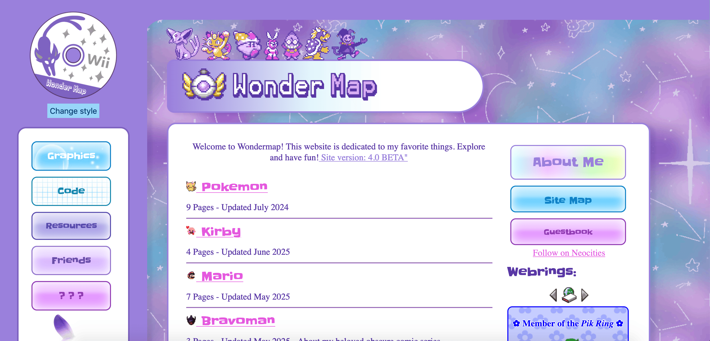 Wondermap 4.0 screenshot